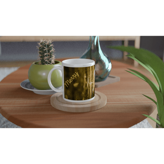 Mug with 'Merry Christmas' text