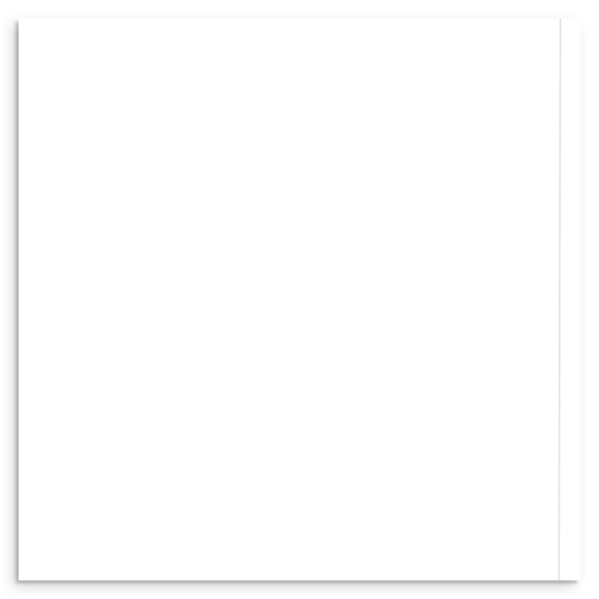 White square with a thin black border