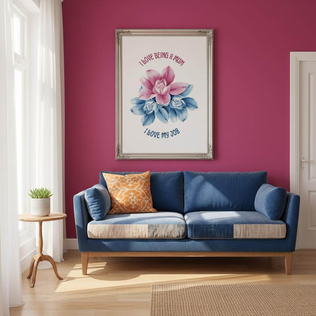 Floral artwork.