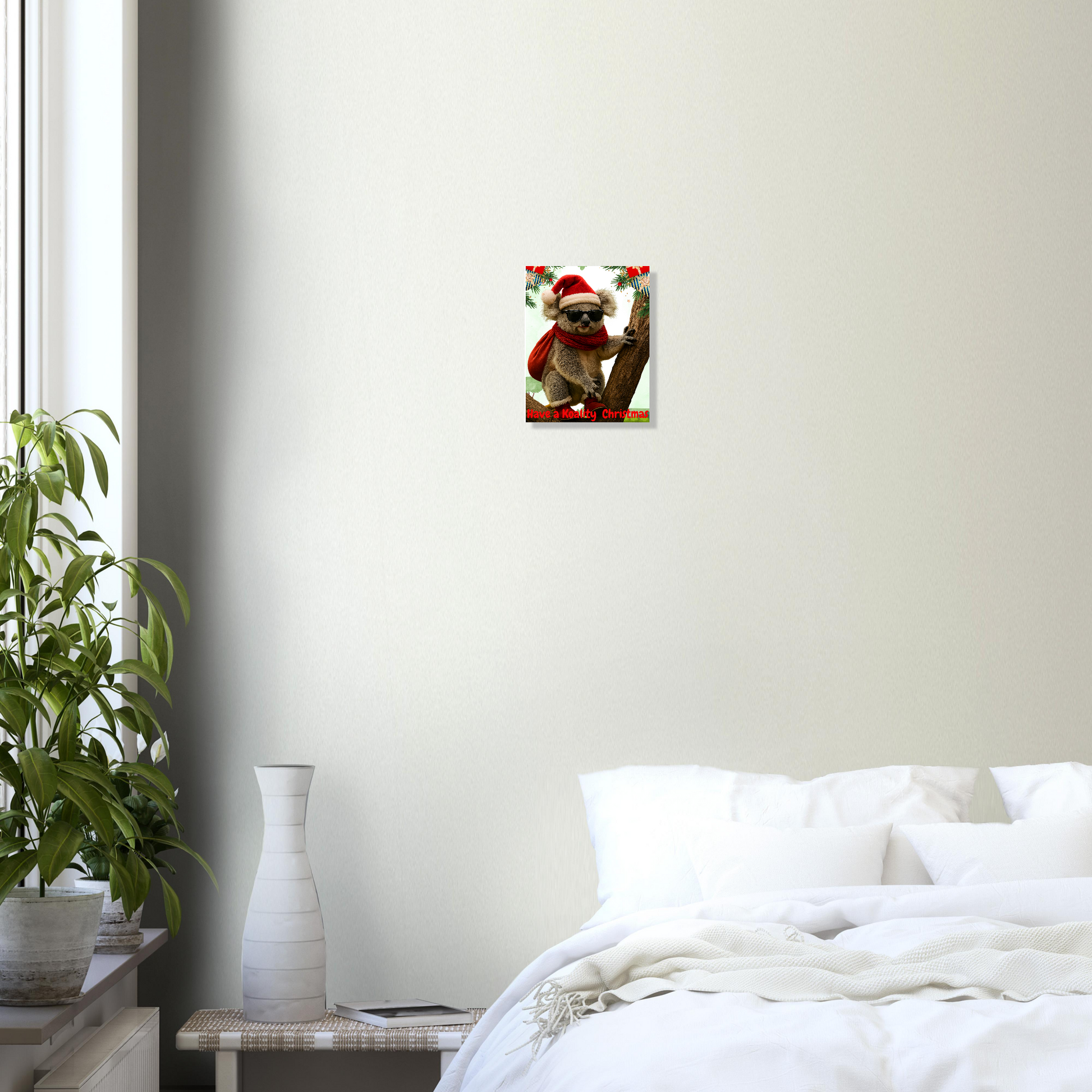  koala in a Santa hat 