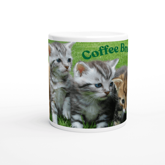 Mug with kittens and 'Coffee Break' text