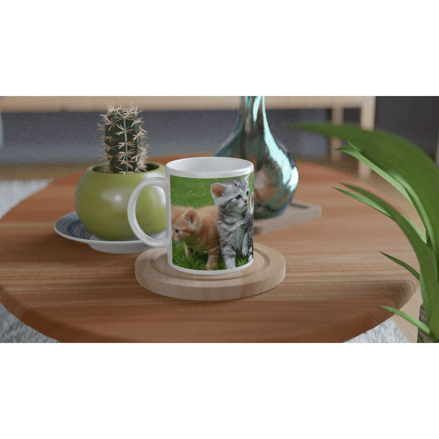 Mug with cat design