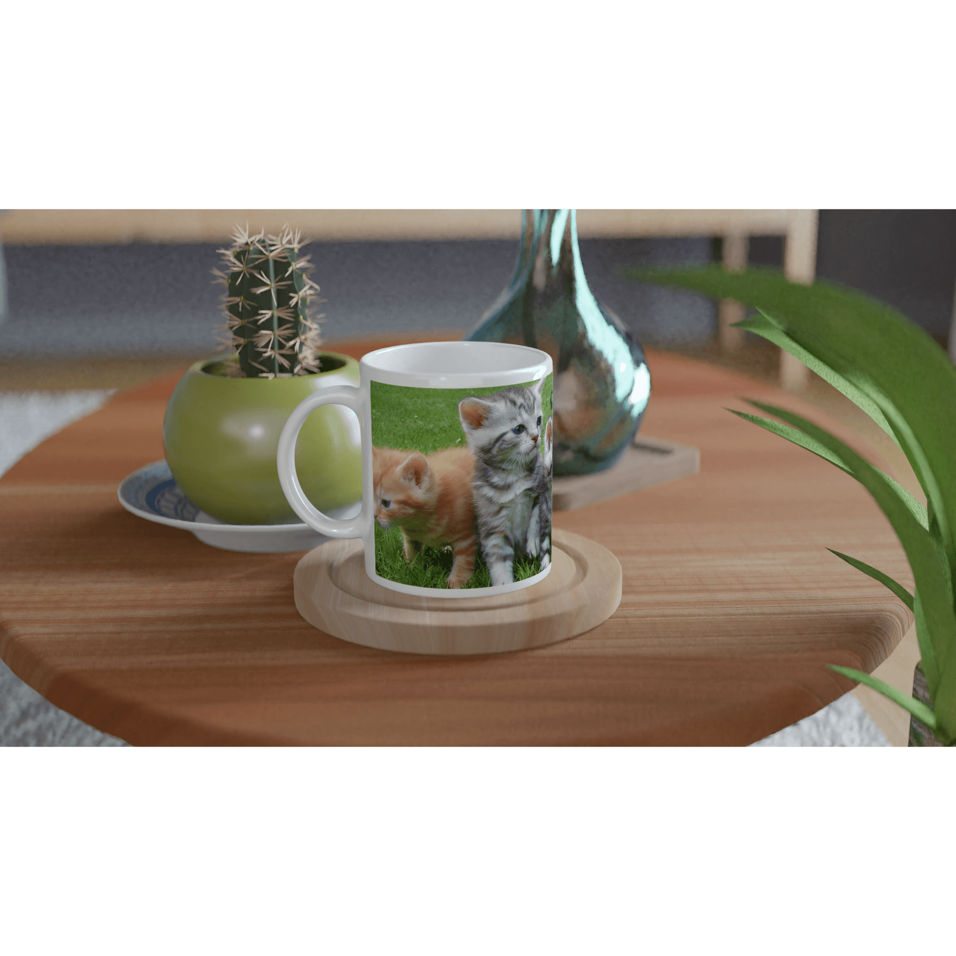 Mug with cat design